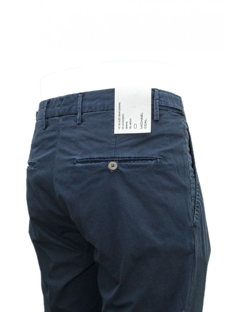 pantalone michael coal UOMO BLU - MCFRK2692W000C vista posteriore dettaglio