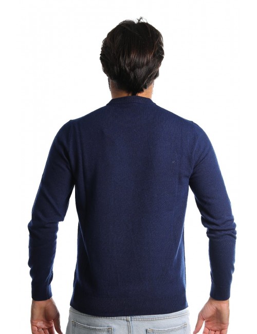 maglioncino mqj UOMO BLU - I22-MQJ1124-12-00 vista posteriore