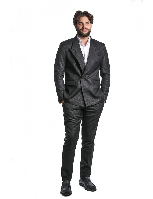 pantalone marsem UOMO NERO - MARSEM P021 vista frontale