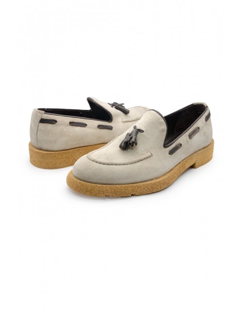 mocassini ton gout UOMO AVORIO - PASKAL vista frontale