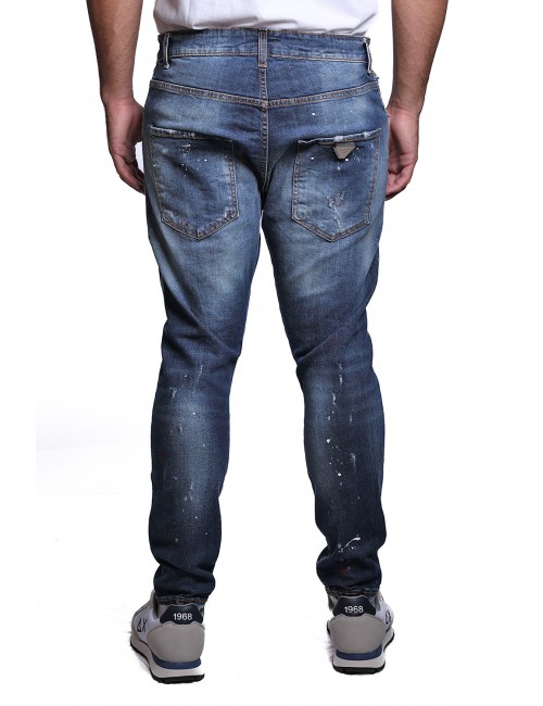jeans maison 9 paris UOMO BLU - M9J225 vista posteriore indossato