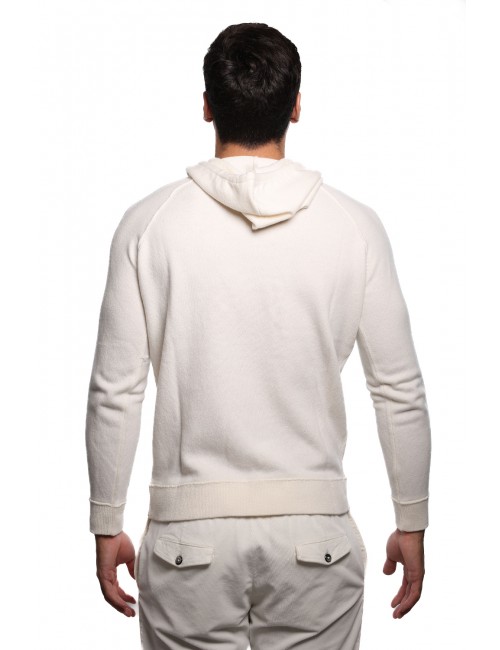 maglione masq UOMO PANNA 125 - I24-M1121-12-00 vista posteriore indossato