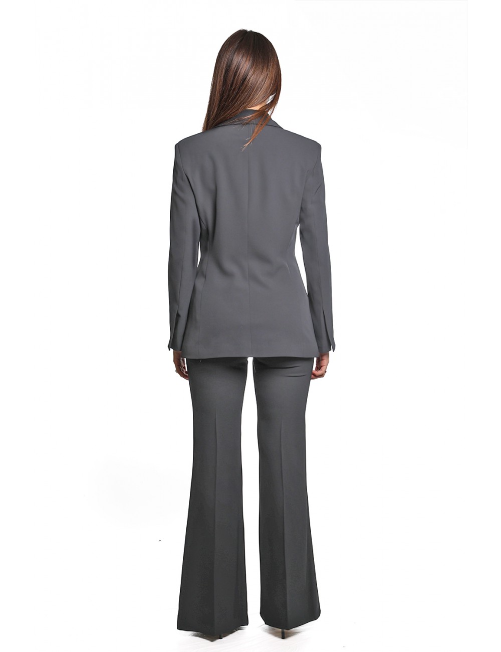 pantalone jijil DONNA NERO - JPI24PA020 vista completo posteriore indossato pantalone jijil DONNA NERO - JPI24PA020 vista completo posteriore indossato