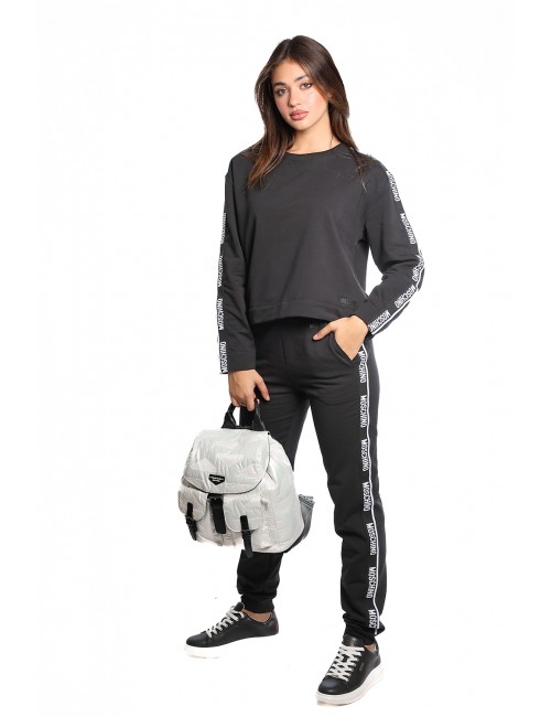 pantalone tuta moschino DONNA NERO 0555 - V6A6892 - 4424 vista completo laterale