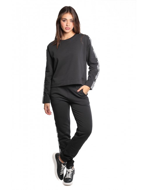 pantalone tuta moschino DONNA NERO 0555 - V6A6892 - 4424 vista completo frontale