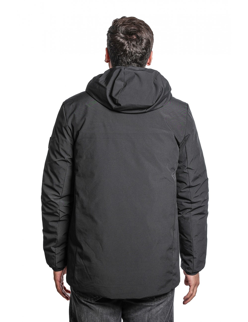 giubbino double face refrigue UOMO BLACK - 2811O00017 - FINN REVERSIBILE  vista posteriore trama liscia