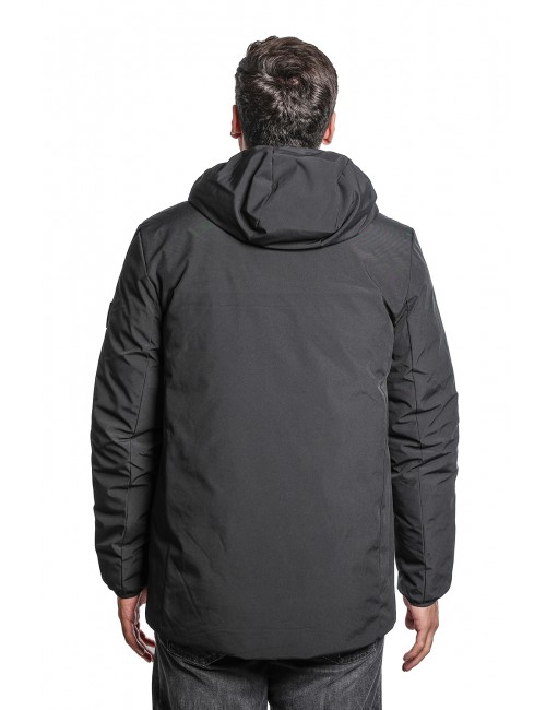 giubbino double face refrigue UOMO BLACK - 2811O00017 - FINN REVERSIBILE  vista posteriore trama liscia