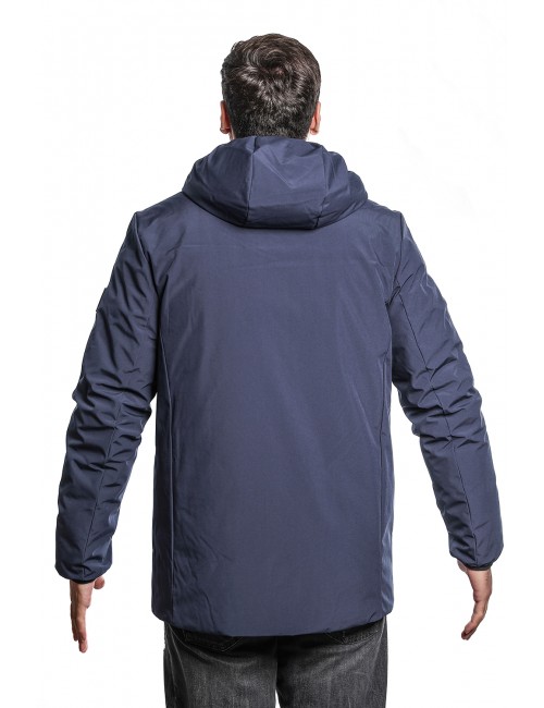 giubbino double face refrigue UOMO NAVY - 2811O00017 - FINN REVERSIBILE vista posteriore trama liscia