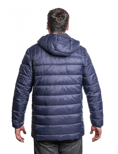 giubbino double face refrigue UOMO NAVY - 2811O00017 - FINN REVERSIBILE vista posteriore trama trapuntata