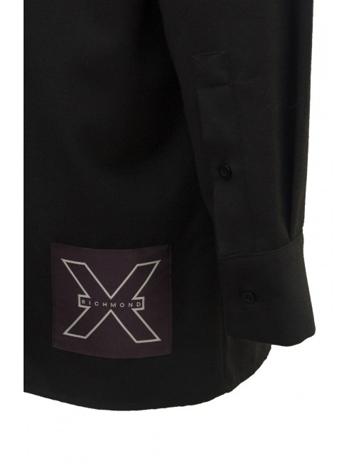 camicia john richmond UOMO BLACK - UMA24113CA HB vista dettaglio posteriore