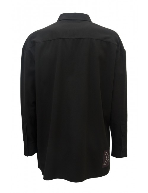camicia john richmond UOMO BLACK - UMA24113CA HB vista posteriore