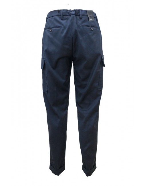 pantalone michael coal UOMO NAVY - MCTHM3616F24 vista posteriore