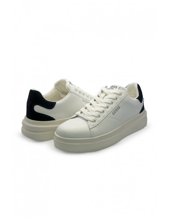 scarpe guess DONNA BIANCHE E NERE WHBLK - FLJELBLEA12 vista laterale