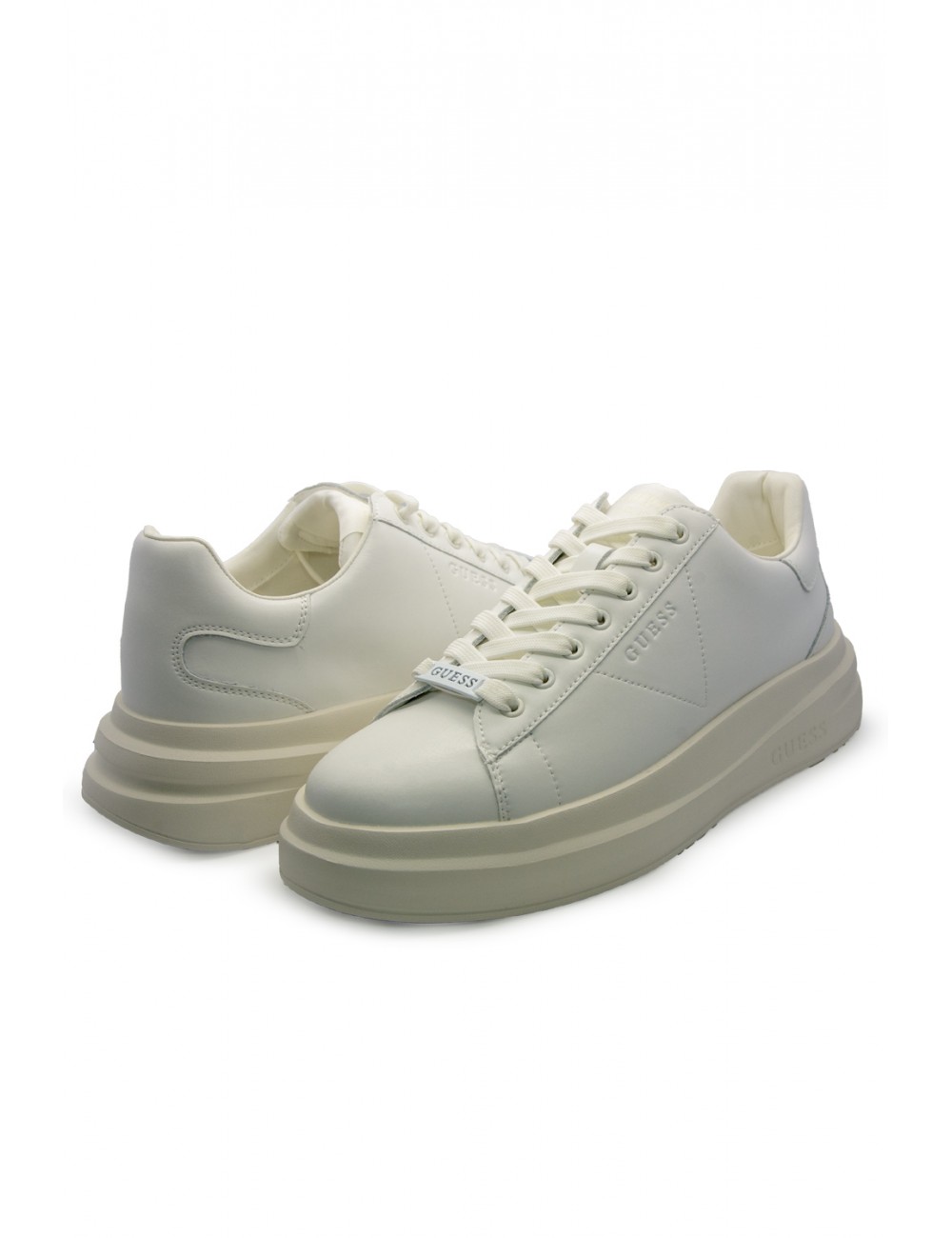 scarpe guess UOMO WHITE - FMPELBLEL12 vista laterale