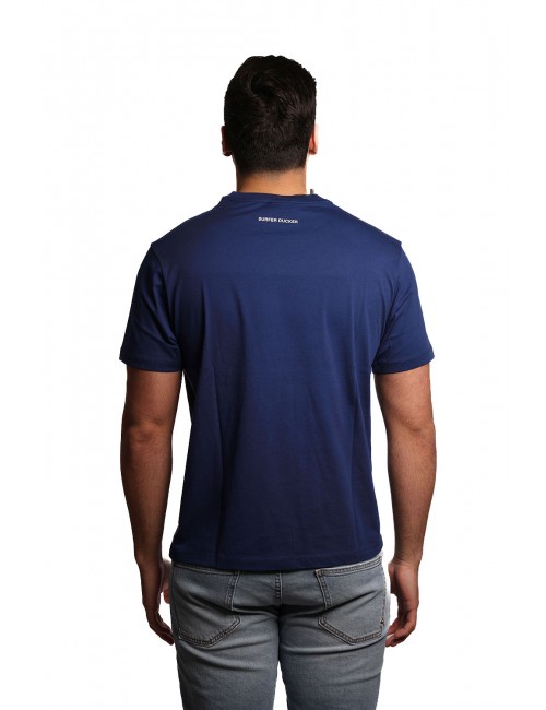 t-shirt save the duck UOMO BLU ELETTRICO 90025 - DT1709M - BESY20 CAIUS vista posteriore