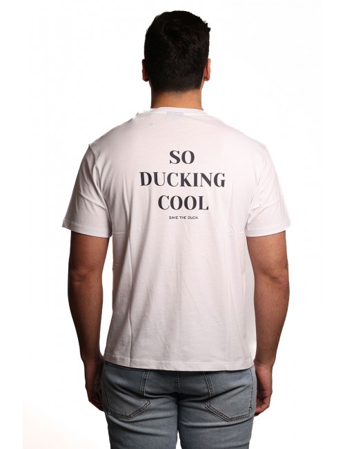 t-shirt save the duck UOMO BIANCA 00000 - DT2220M - BESY20 HART vista posteriore