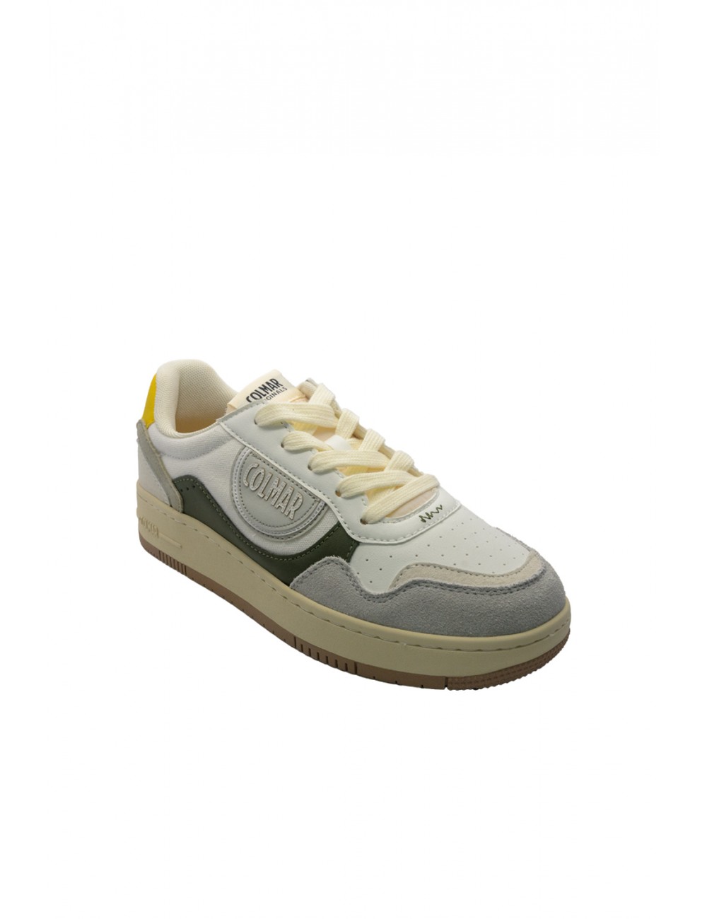 scarpe colmar UOMO WHITE/MILITARY GREEN/OCHRE - AUSTIN BRIEF 103 vista laterale