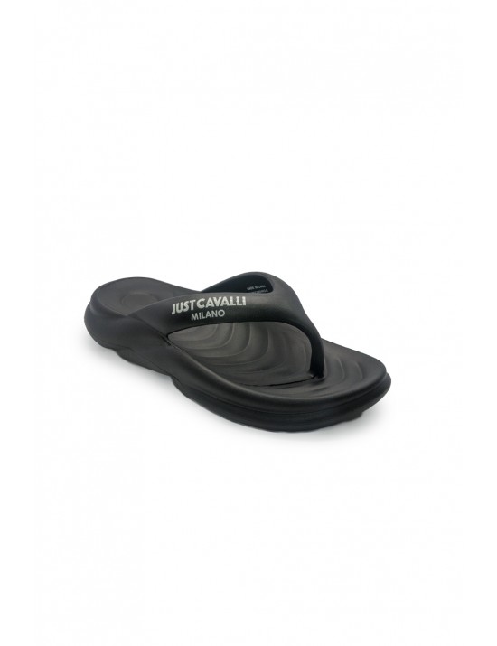 infradito just cavalli UOMO NERE 899 - 78QA3SU1 vista laterale