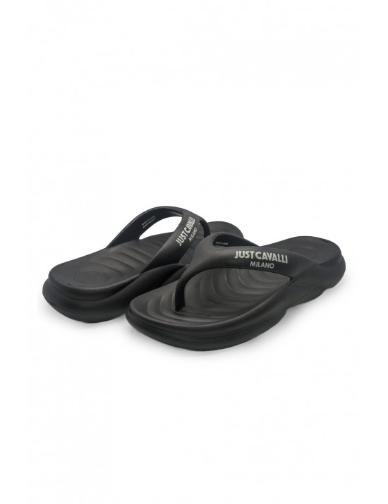 infradito just cavalli UOMO NERE 899 - 78QA3SU1 vista laterale