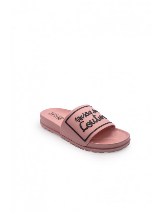 ciabatte versace jeans couture DONNA ROSA 489 - 78VA3SQ2 vista laterale