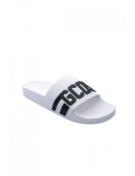 ciabatte gcds UOMO WHITE/BLACK - B1EU4901AG8-91 vista laterale