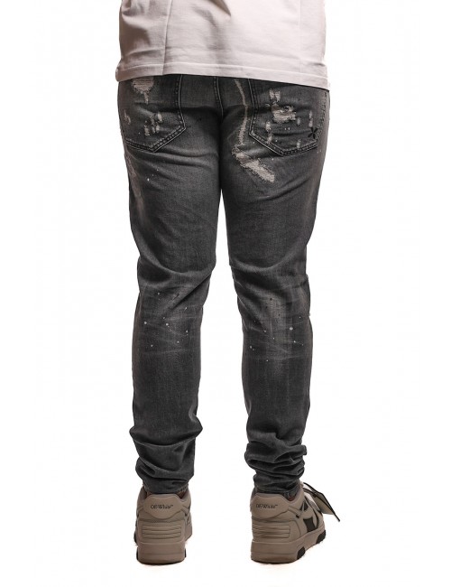 jeans john richmond UOMO D.BLACK - UMP25286-B vista posteriore