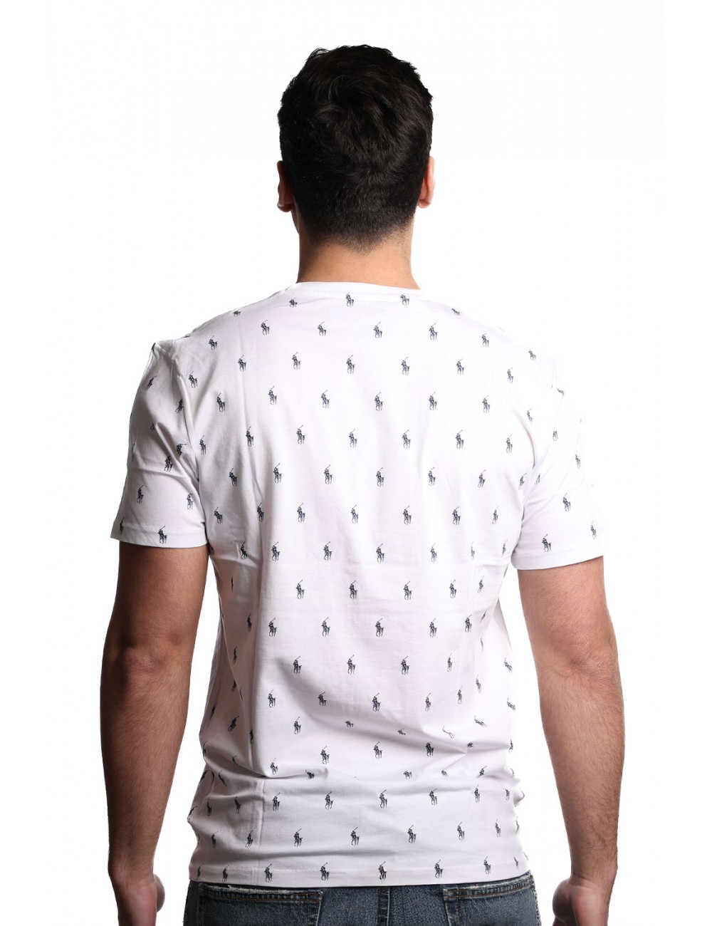 t-shirt polo ralph lauren WHITE - 714899612001 vista frontale