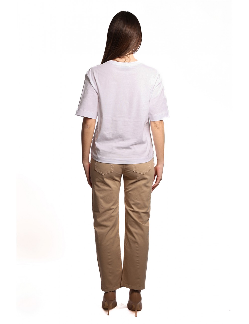 t-shirt jijil DONNA BIANCA 1463 IRIS CORALLO/GIALLO - JPE25TS228 vista completo posteriore t-shirt jijil DONNA BIANCA 1463 IRIS CORALLO/GIALLO - JPE25TS228 vista completo posteriore