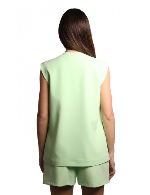 camicia kostumn°1 DONNA VERDE MENTA - KE2573 vista posteriore