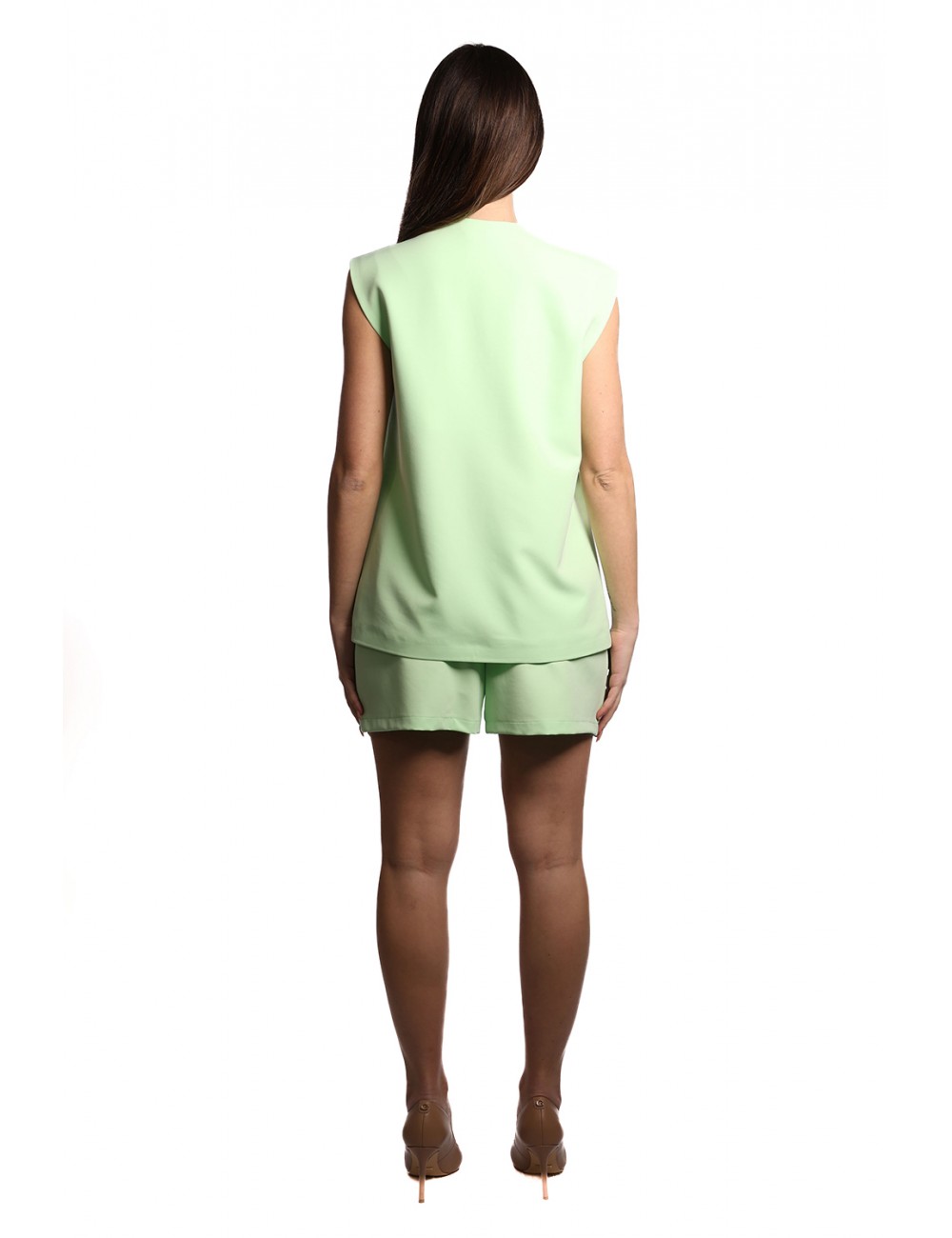 camicia kostumn°1 DONNA VERDE MENTA - KE2573 vista completo posteriore