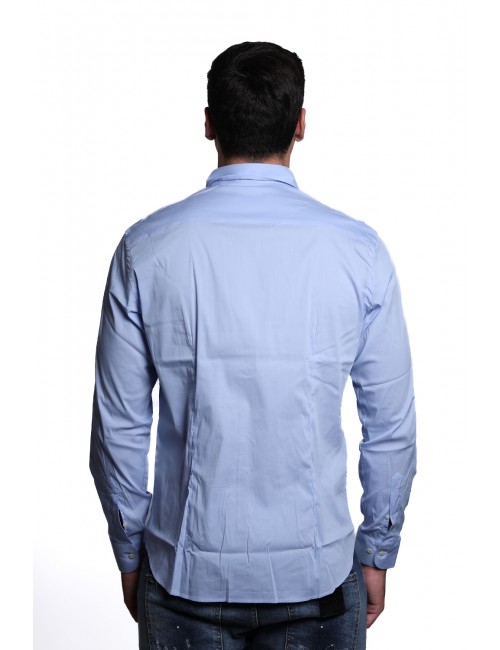 camicia alessandro lamuraUOMO AZZURRA 2 - ADAM01 vista posteriore