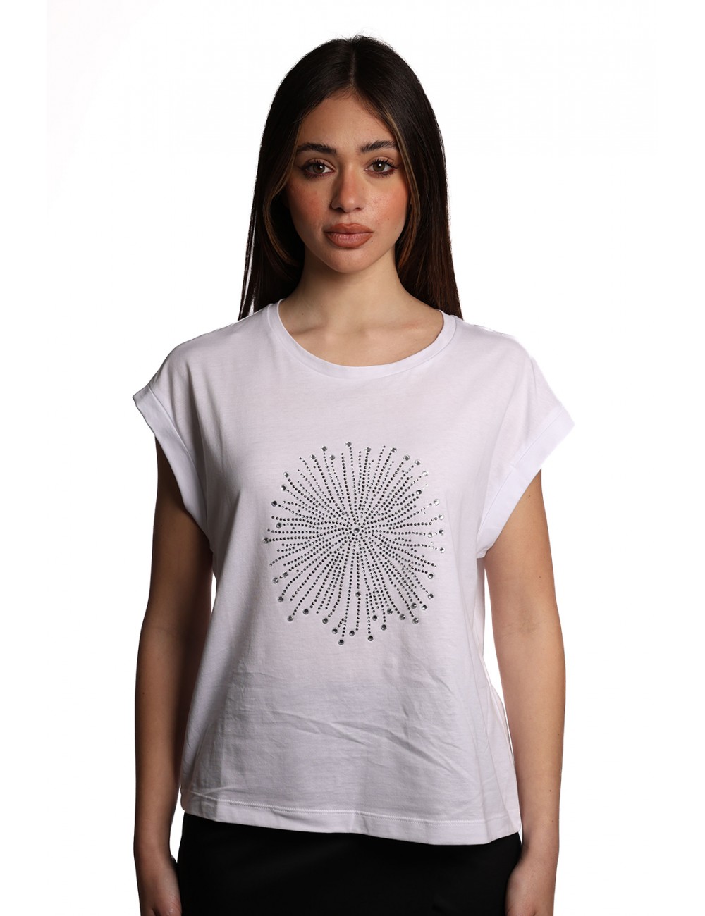 t-shirt jijil DONNA 0001 BIANCA - JPE25TS137 vista frontale