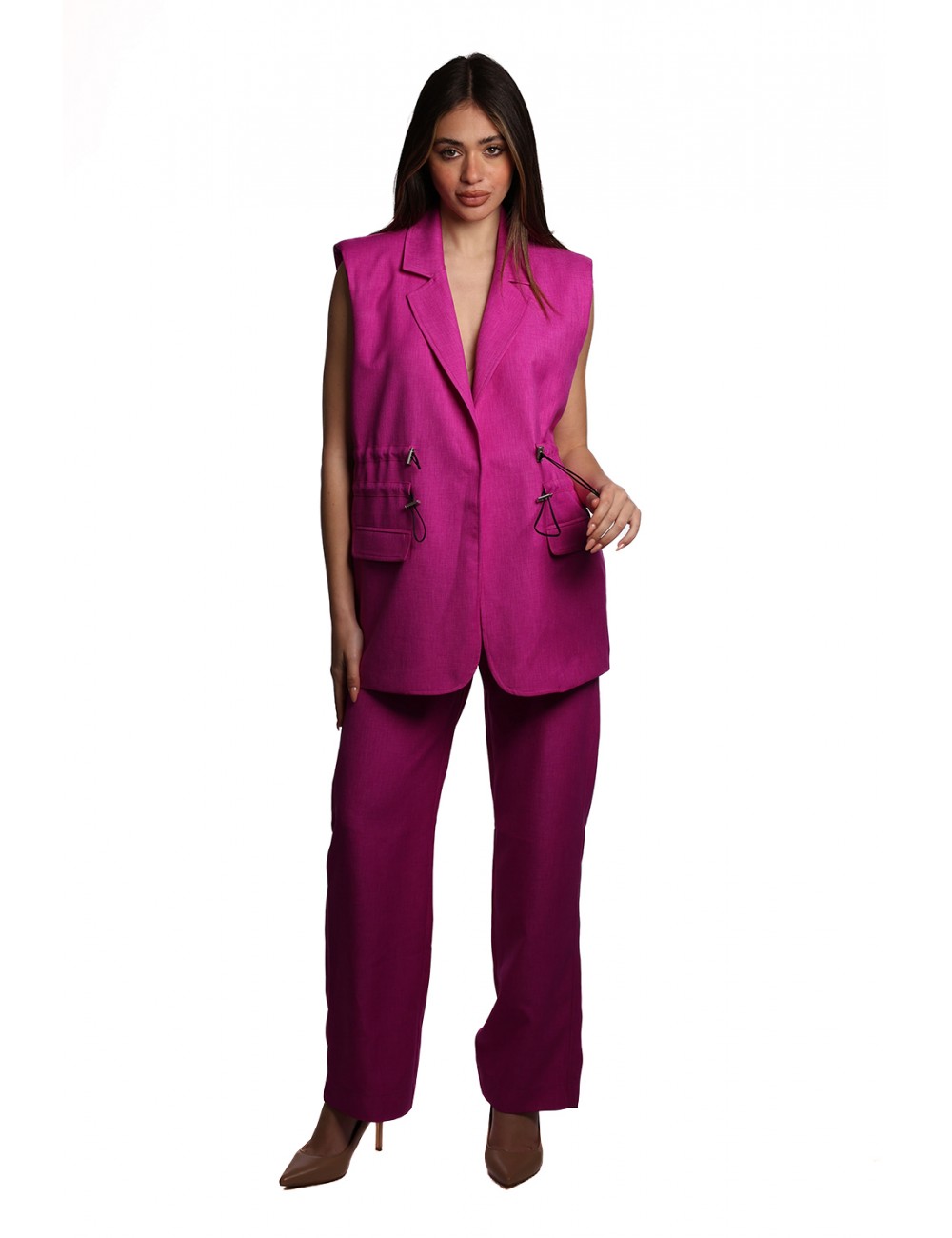 pantalone jijil DONNA VIOLA 1270 ORCHIDEA - JPE24PA201 vista completo frontale