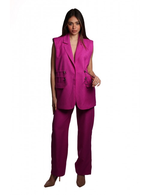 pantalone jijil DONNA VIOLA 1270 ORCHIDEA - JPE24PA201 vista completo frontale