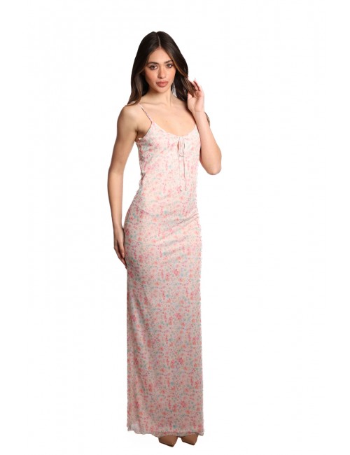 abito lungo kostumn°1 DONNA MULTICOLORE - KE2549 vista laterale