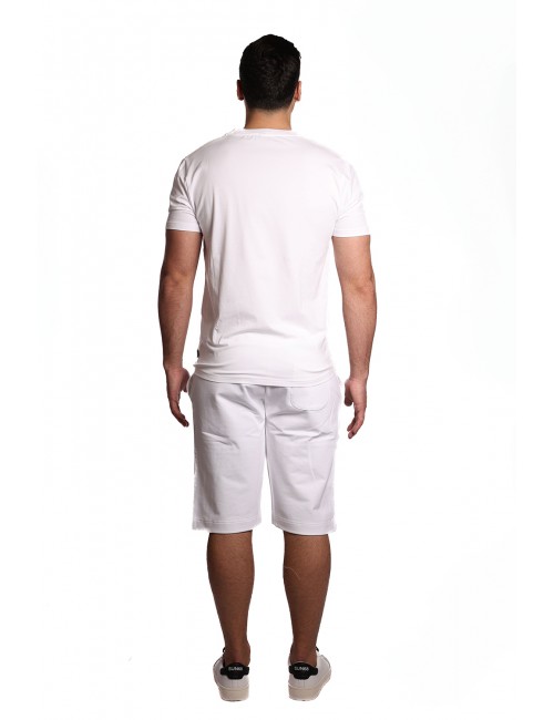 pantaloncino moschino UOMO BIANCO 0001 - V1A6889 - 4409 vista completo posteriore