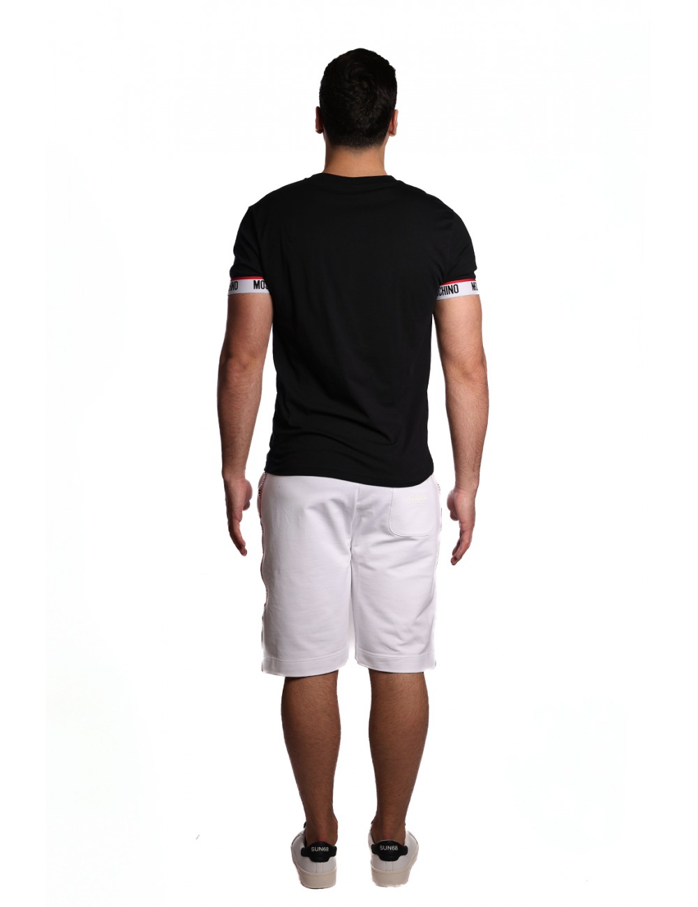 pantaloncino moschino UOMO BIANCO 0001 - V1A6885 - 4409 vista completo posteriore