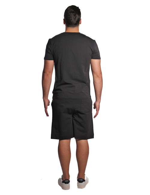 pantaloncino moschino UOMO NERO 0555 - V1A6802 - 4422 vista completo posteriore