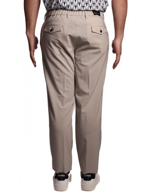 pantalone michael coal UOMO SABBIA - MCDEN3798S25 vista posteriore