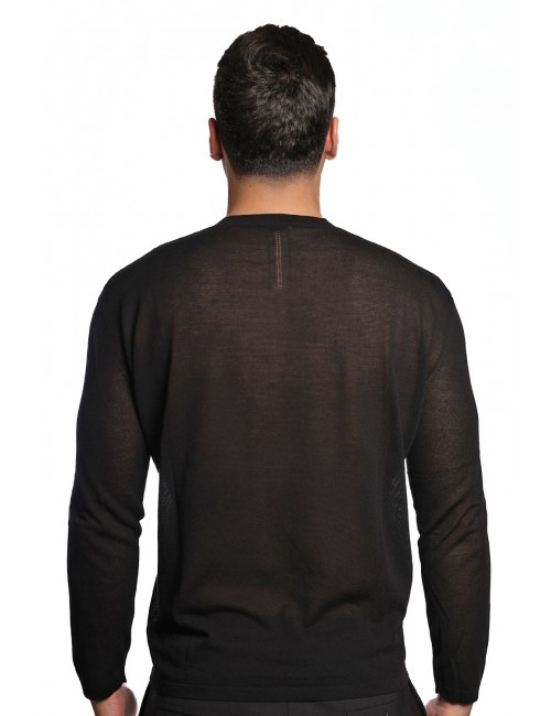 maglioncino masq UOMO NERO 900 - M5425-3101 vista posteriore