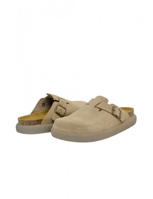 sabot scholl UOMO BEIGE SCURO - OLIVIER CHUNKY - F32276 2361 vista frontale