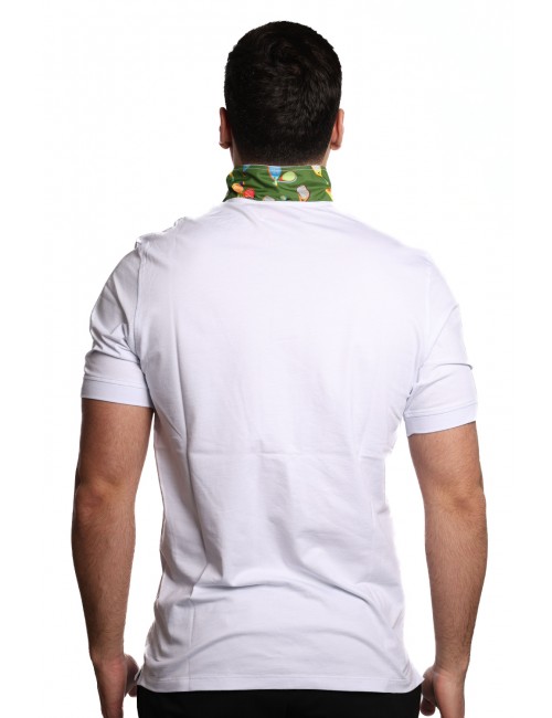 polo gallo UOMO BIANCA 32547 RANA - AP515762 vista posteriore
