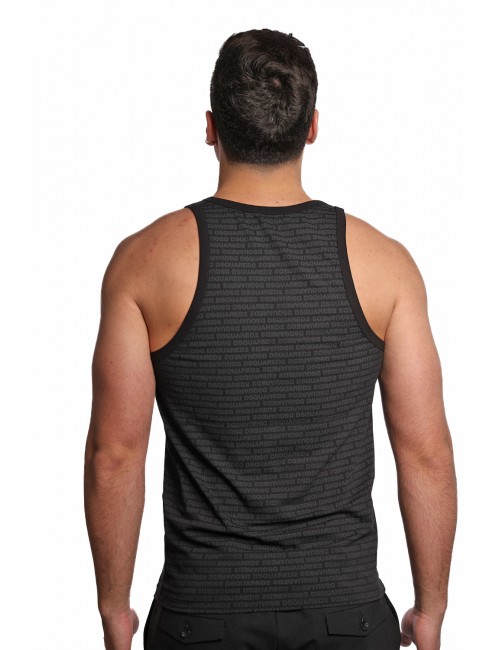 canotta dsquared2 UOMO NERA 001 - D9D095510 vista posteriore