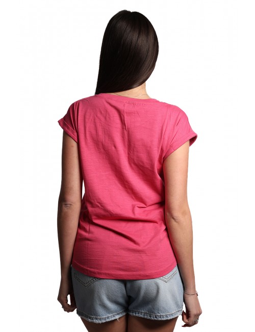 t-shirt censured DONNA FUCSIA ORCHID - TW 6455 T JSLU 119 vista posteriore