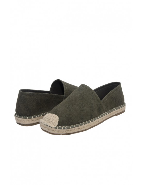 espadrillas guess UOMO GREEN - FMJELCFAB14 vista laterale