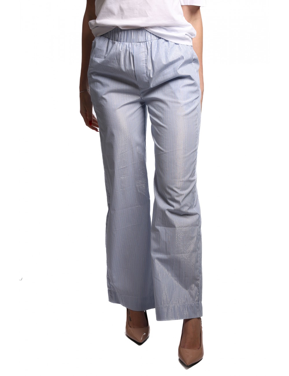 pantalone jijil DONNA 0688 BIANCO E NUVOLA - JPE24PA160 vista frontale