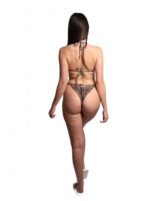 costume matinée DONNA MARRONE E BEIGE UNICO - EM2151 vista posteriore