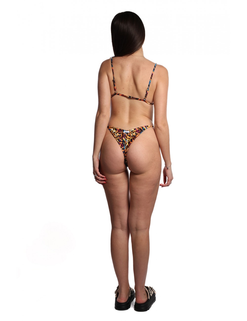 costume triangolo sontèn DONNA GIALLO PEACOCK - SNT108 vista completo posteriore