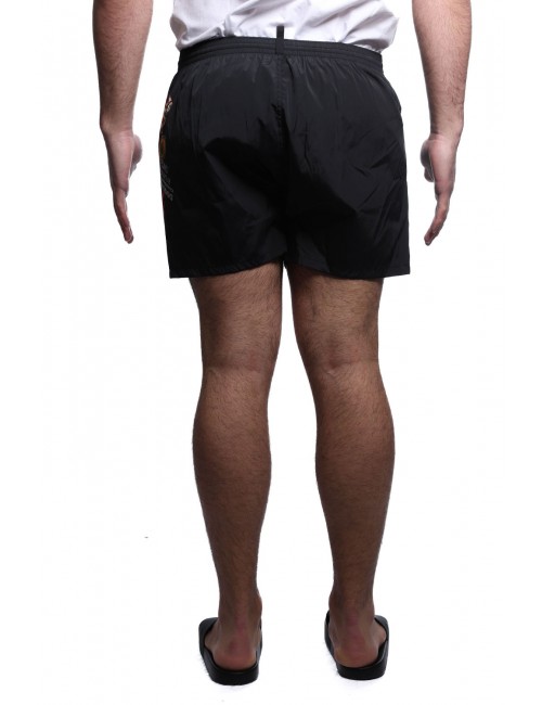costume a pantaloncino dsquared2 UOMO NERO 001 - D7B8P6080 vista posteriore