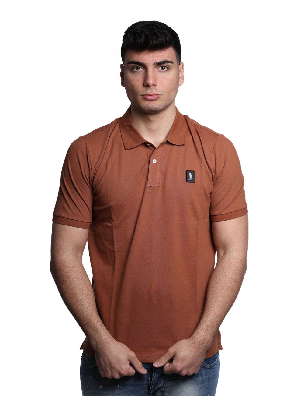 polo refrigue UOMO BRUCIATO CARAMEL - 2816MP00186 vista frontale